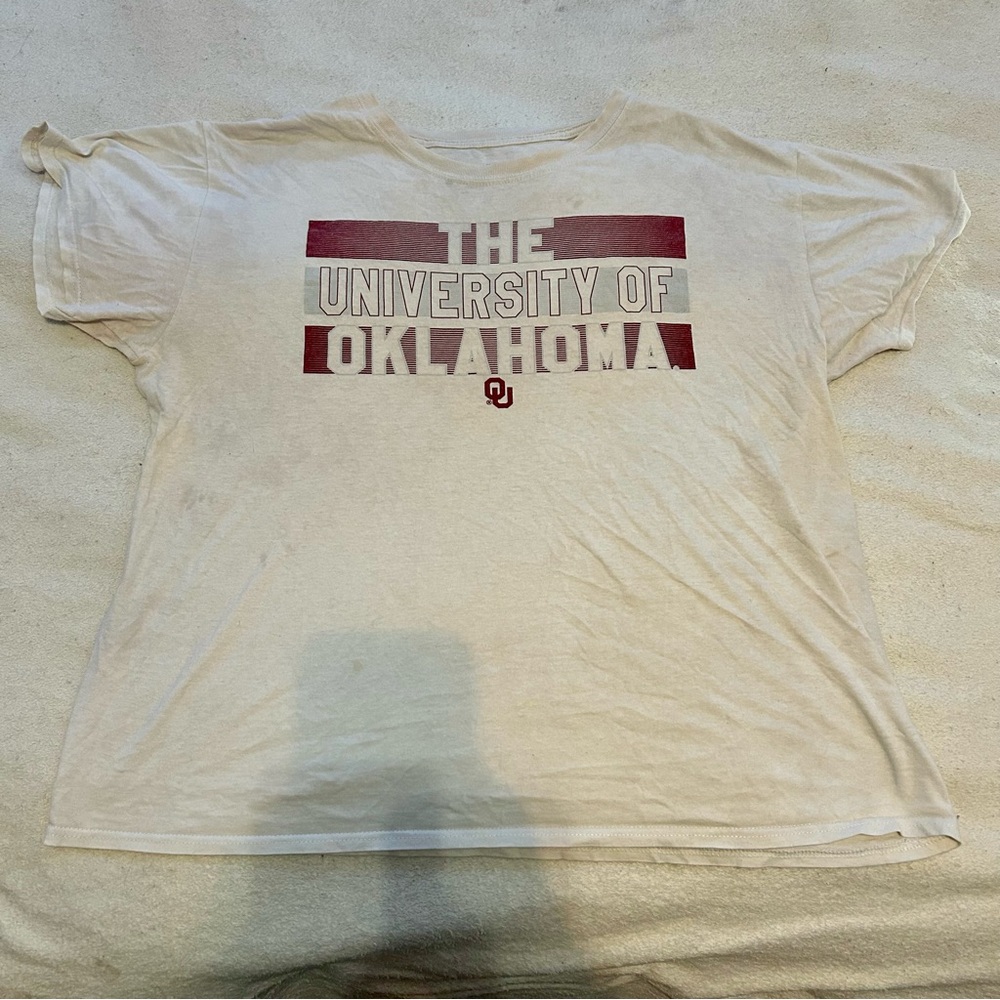 University of Oklahoma White Tee